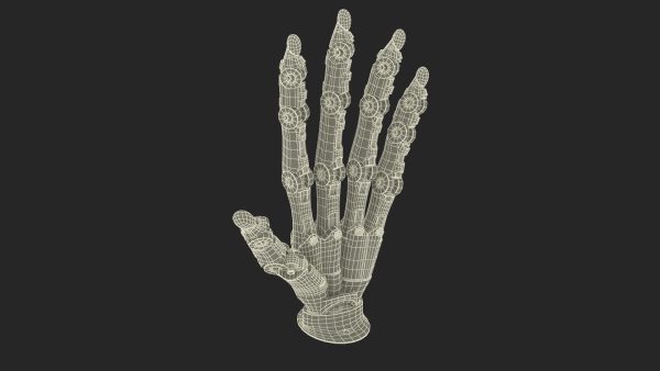 Robotic Arm Blue Rigged for Cinema 4D