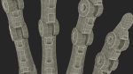 Robotic Arm Blue Rigged for Cinema 4D