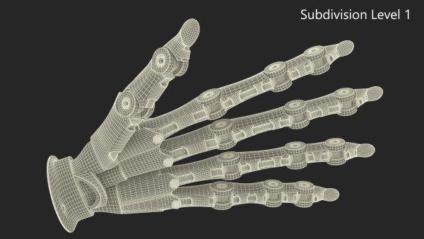 Robotic Arm Blue Rigged for Maya