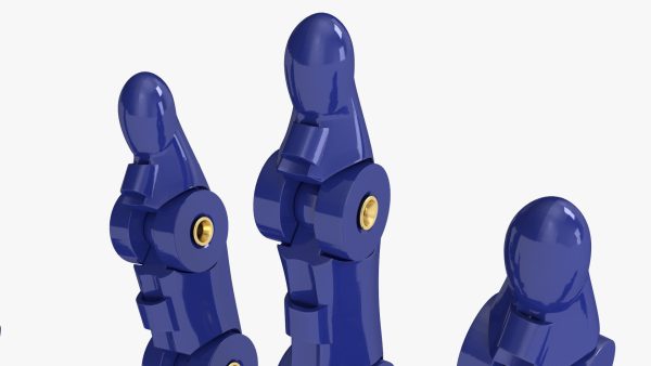 Robotic Arm Blue Rigged for Maya