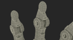 Robotic Arm Blue Rigged for Maya