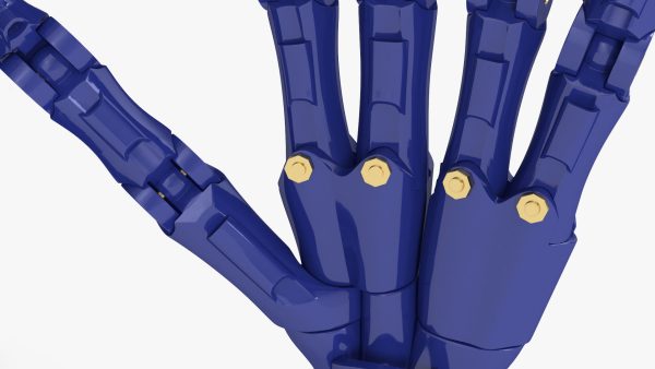 Robotic Arm Blue Rigged for Maya
