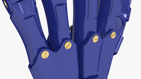 Robotic Arm Blue Rigged for Maya