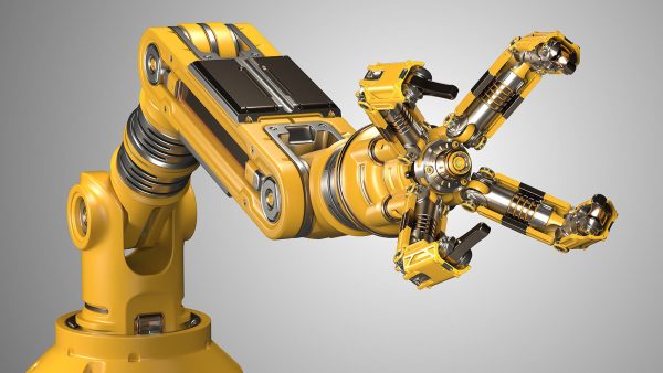 Robotic Arm Rigged and Animated