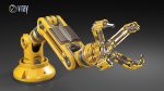Robotic Arm Rigged and Animated
