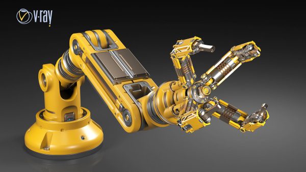 Robotic Arm Rigged and Animated