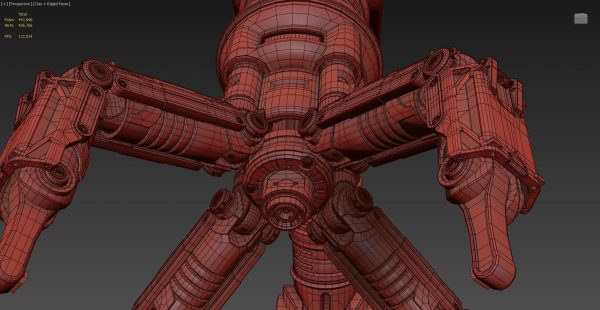 Robotic Arm Rigged and Animated