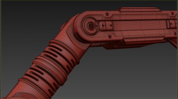 Robotic Arm Rigged and Animated