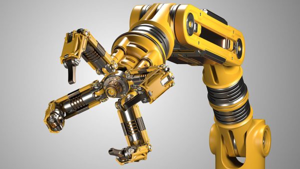 Robotic Arm Rigged and Animated