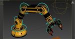 Robotic Arm Rigged and Animated