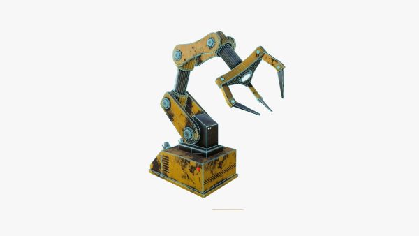 Robotic Hand A03 Yellow - Machinery Industrial Design