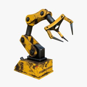 Robotic Hand A03 Yellow - Machinery Industrial Design