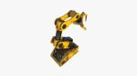 Robotic Hand A03 Yellow - Machinery Industrial Design