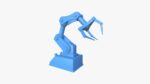 Robotic Hand A03 Yellow - Machinery Industrial Design
