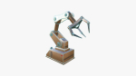 Robotic Hand A10 Copper - Machinery Industrial Design