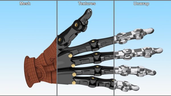 Robotic Hand Black