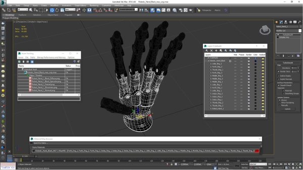 Robotic Hand Black
