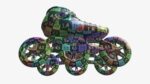 Roller skates racing