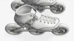 Roller skates racing