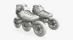 Roller skates racing