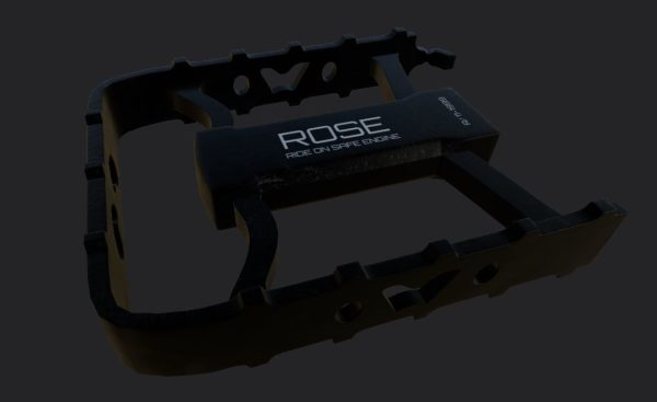 ROSE MTB CNC Pedal Black Low-poly 3D model