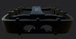 ROSE MTB CNC Pedal Black Low-poly 3D model