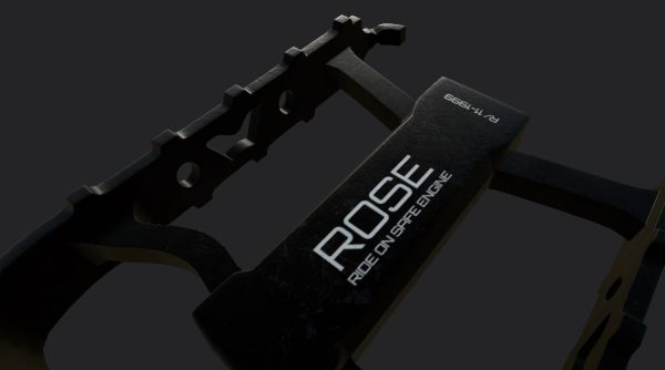 ROSE MTB CNC Pedal Black Low-poly 3D model