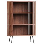 Rounded Wood Slats Shelf 3d model
