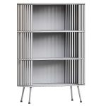 Rounded Wood Slats Shelf 3d model