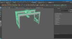 RTG Gantry  Port Crane Low poly