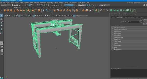 RTG Gantry  Port Crane Low poly