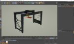 RTG Gantry  Port Crane Low poly