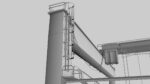 RTG Gantry  Port Crane Low poly