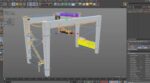 RTG Gantry  Port Crane Low poly