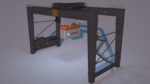 RTG Gantry  Port Crane Low poly