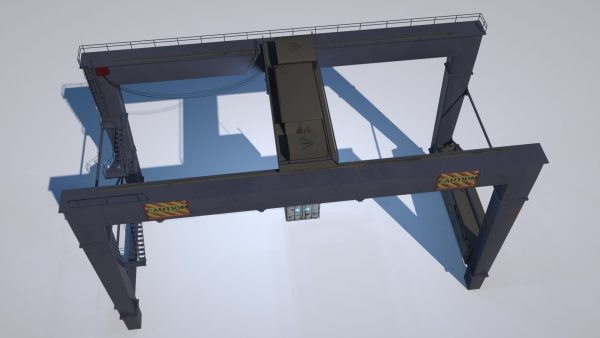 RTG Gantry  Port Crane Low poly