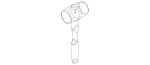 Rubber Mallet with Wooden Handle