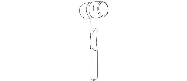Rubber Mallet with Wooden Handle