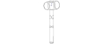 Rubber Mallet with Wooden Handle