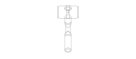 Rubber Mallet with Wooden Handle
