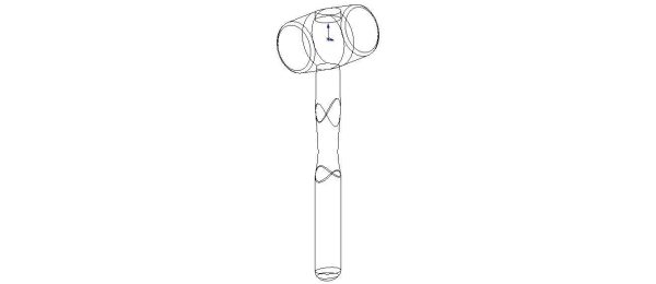 Rubber Mallet with Wooden Handle
