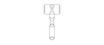 Rubber Mallet with Wooden Handle