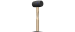 Rubber Mallet with Wooden Handle