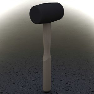 Rubber Mallet with Wooden Handle