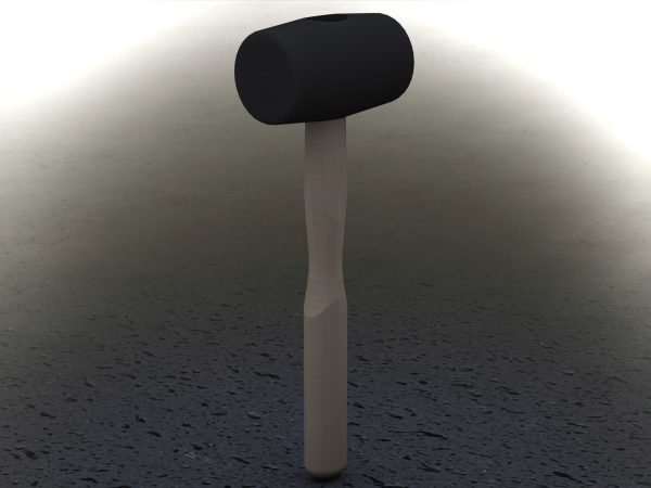 Rubber Mallet with Wooden Handle