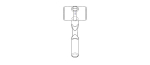 Rubber Mallet with Wooden Handle