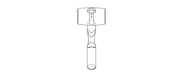 Rubber Mallet with Wooden Handle