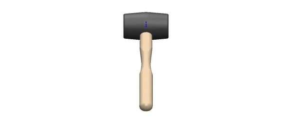 Rubber Mallet with Wooden Handle