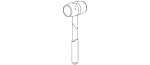 Rubber Mallet with Wooden Handle