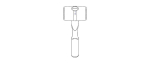Rubber Mallet with Wooden Handle
